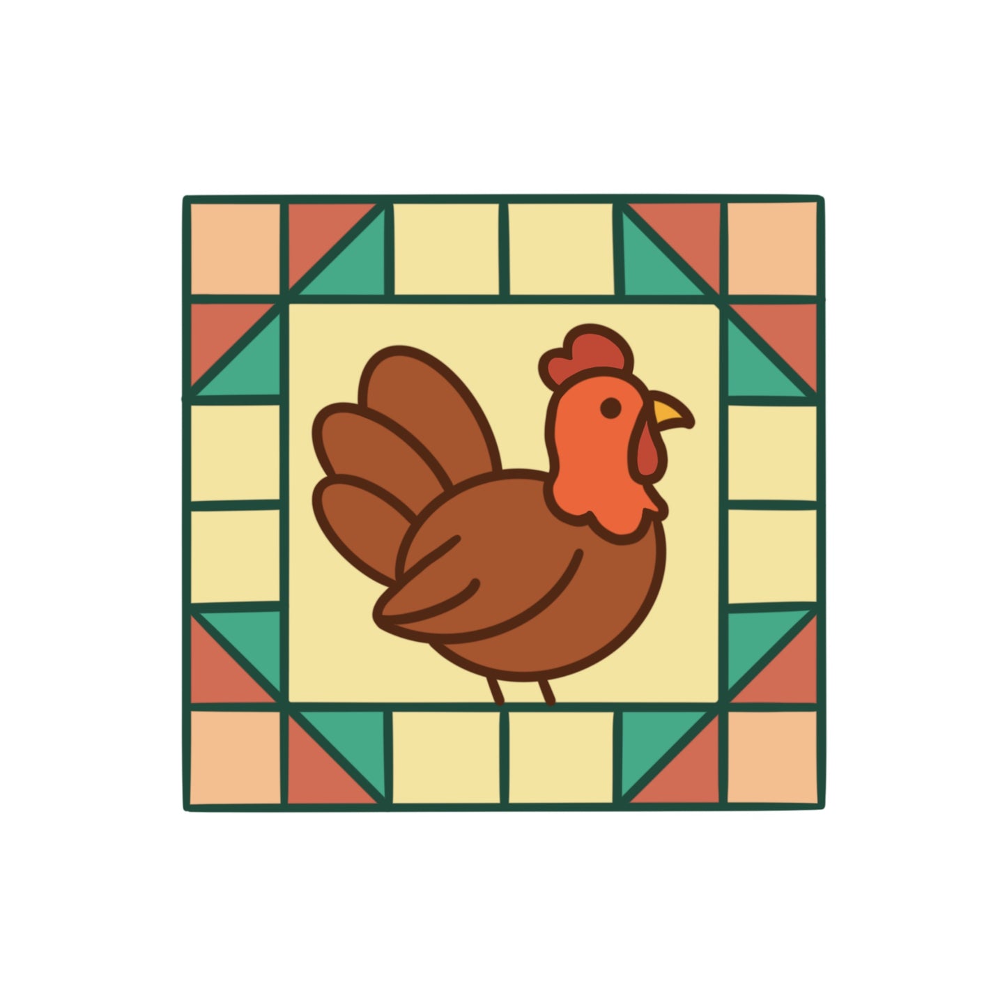 Grain and Butter Icon Stickers