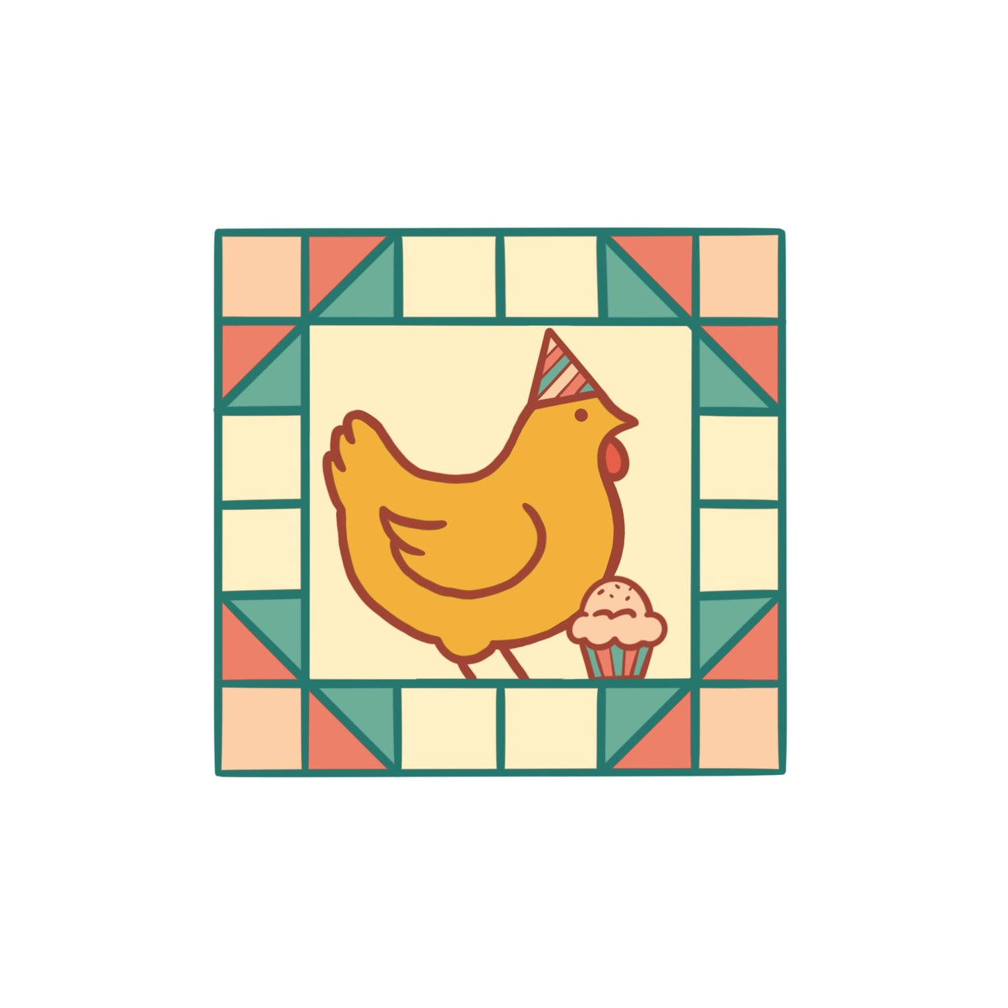 Grain and Butter Icon Stickers