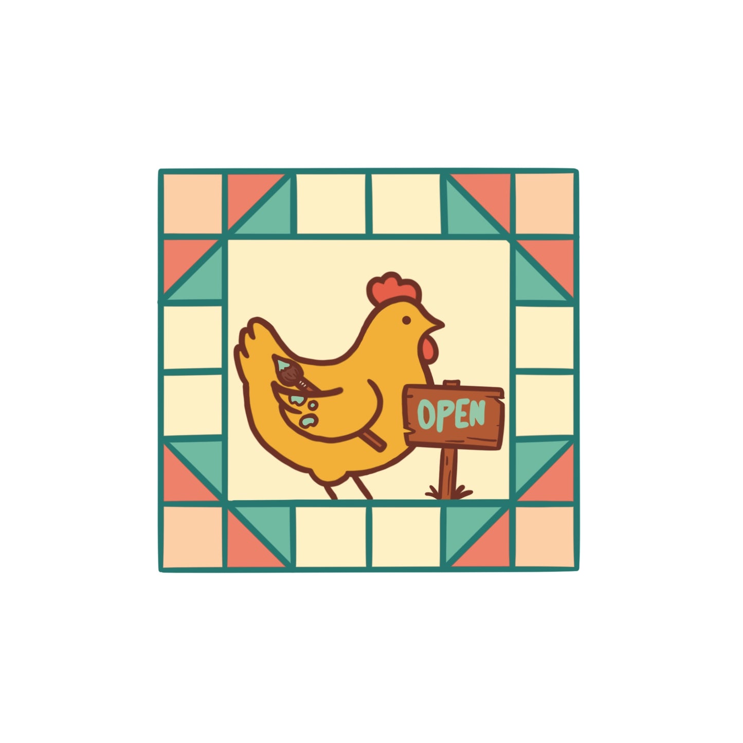 Grain and Butter Icon Stickers