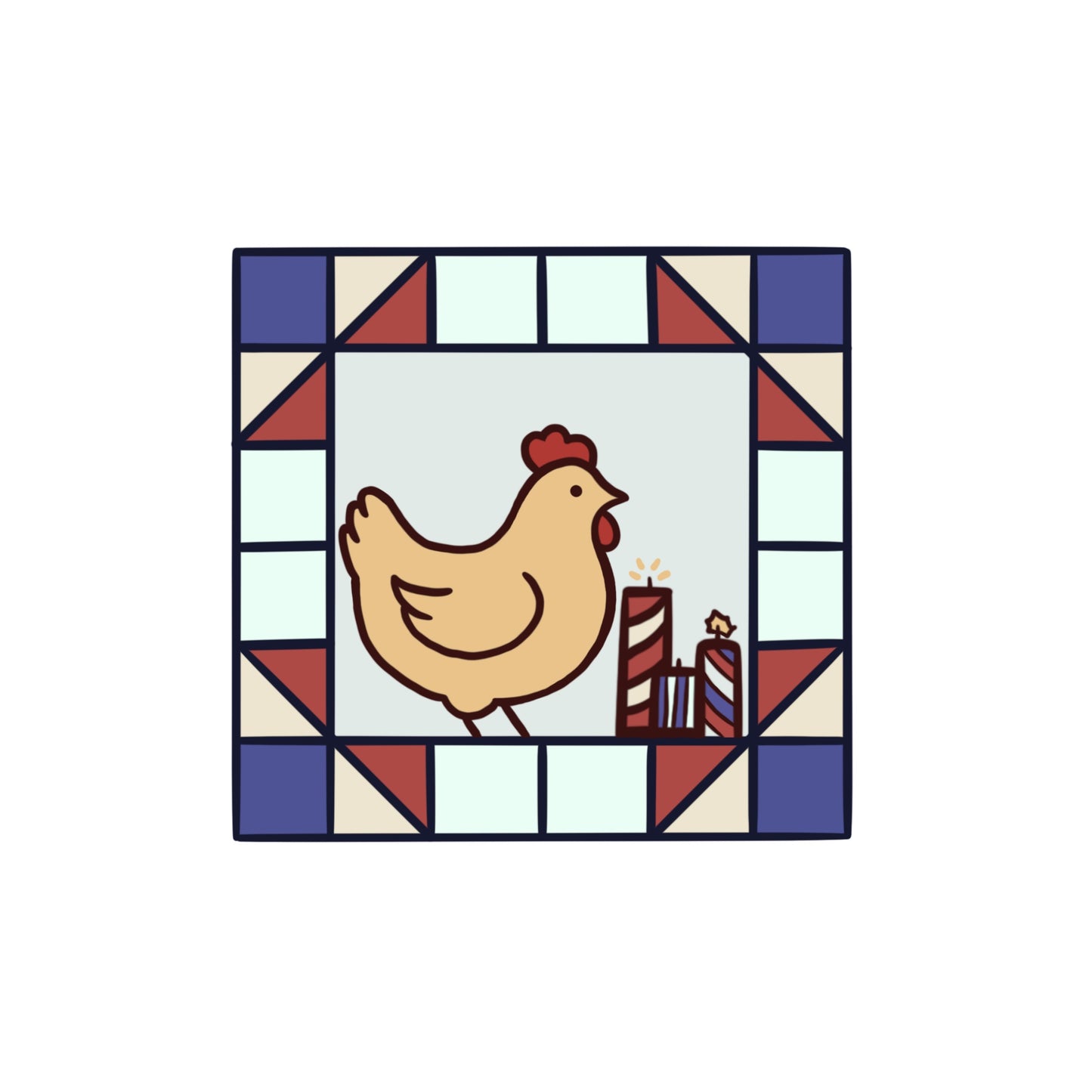 Grain and Butter Icon Stickers