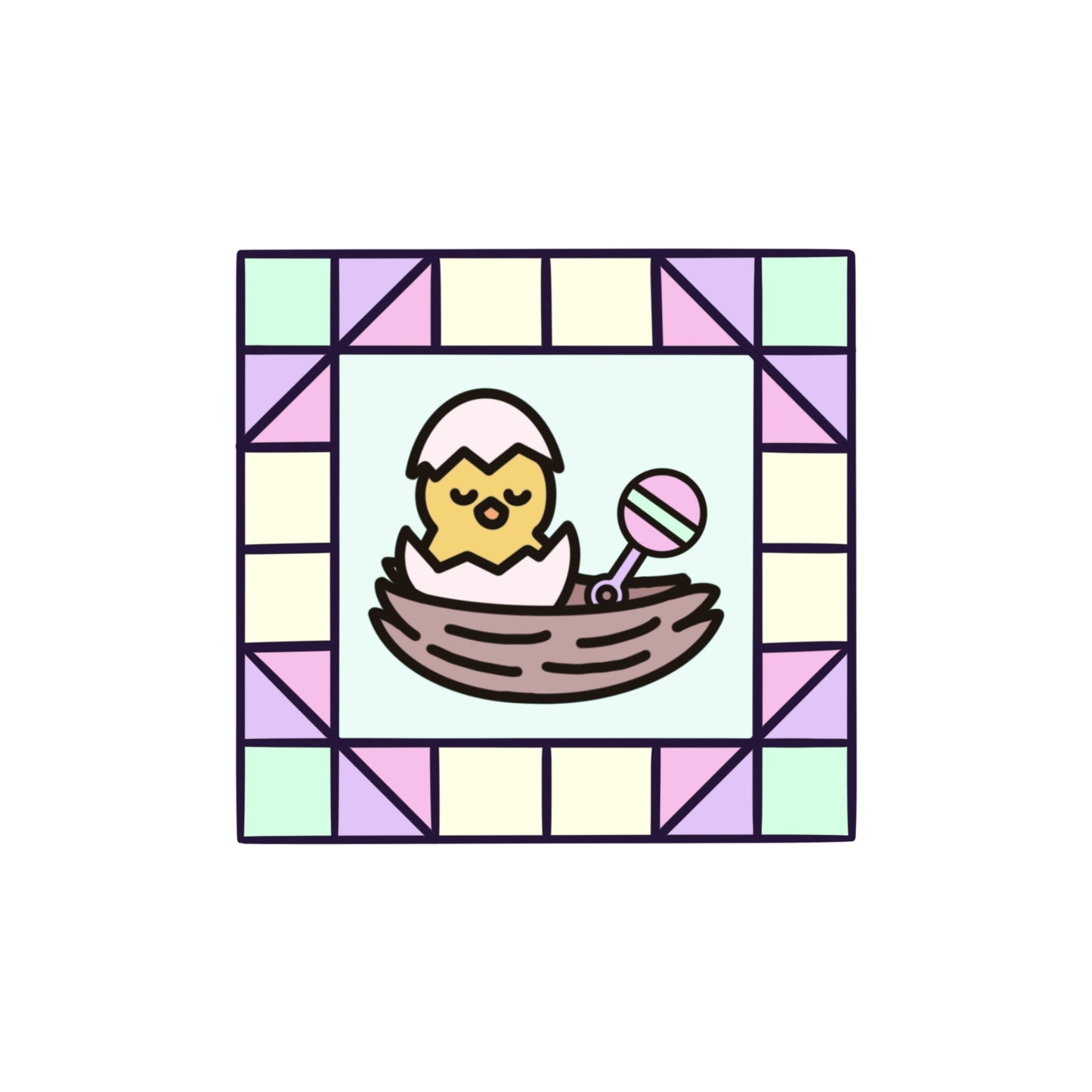 Grain and Butter Icon Stickers